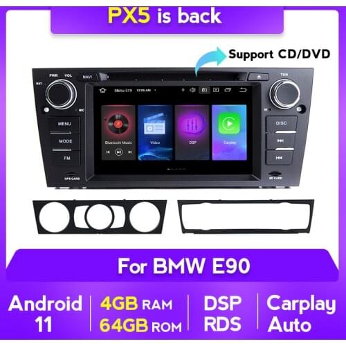 MEKEDE Octa Core 4+64GB Autoradio Gps Car Dvd for BMW 3 Series E90 E91 E92 E93 Android 11 Car Stereo Bluetooth Wifi 7" RDS FM