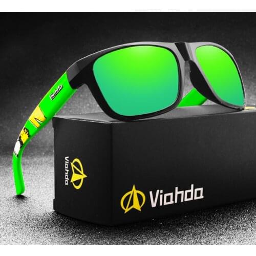 VIADHA Sunglasses Men Polarized Sun Glasse For Men Women Polarized Square Men Sunglasses Male Glasses Design Oculos