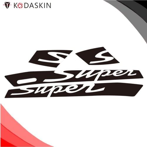 KODASKIN Motorcycle 2D Super Emblem Decal Stickers for vespa GTS300 Sport fits gts with the two long vents in each panel