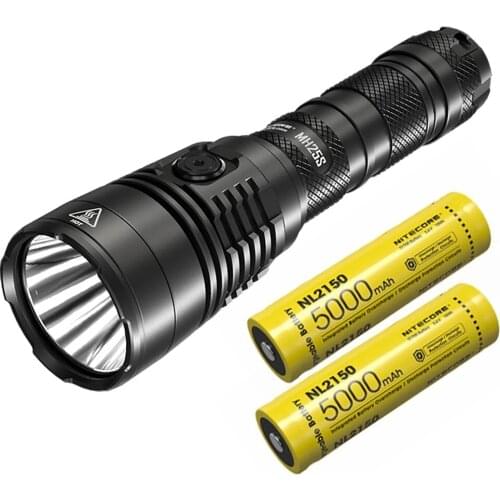 NITECORE MH25S USB-C Rechargeable Flashlight max 1800 Lumens Outdoor Torch beam distance 504 meters 21700 5000mAh Li-ion battery