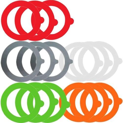 New 15 Pieces Silicone Replacement Gaskets Airtight Rubber Seals Rings for Mason Canning Tank Jar Lids Sealing Ring