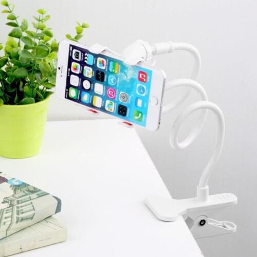 Portable Long Arm Mount Universal Cell Phone Tablet GPS Clamp Plastic Aluminum Alloy Holder Stand Brace