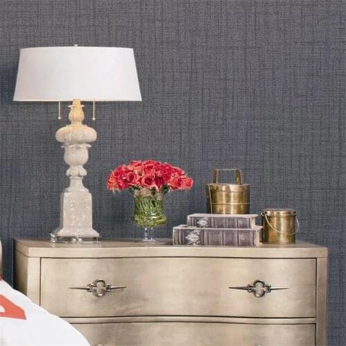 Beibehang Simple and simple black wallpaper thick waterproof deep embossed wallpaper bedroom living room wall 5D wallpaper