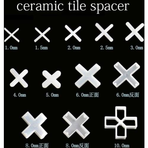 10mm Tile spacer width tile spacer plastic CROSS tile ceramic tile interval gap adjusting home decoration hardware
