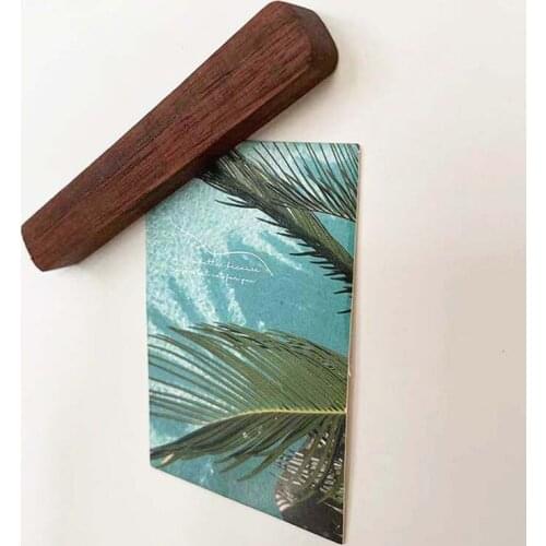 Refrigerator Fridge Magnet Stick Home Decor Manual Solid Wood Black Walnut Beech Literature Simplicity Creative Originality Art