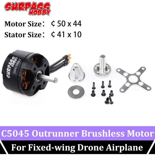 SURPASS HOBBY C5045 Outrunner Brushless Motor 2pcs 720KV 890KV for RC Model 3d Fixed Wing Drone Airplane Aircraft Helicopter DYS