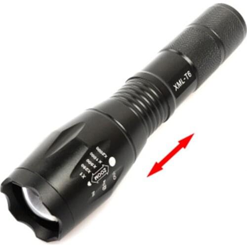 LED Rechargeable Flashlight Q5 chips linterna torch 4000 lumens 18650 Battery Outdoor Camping Led Zoomable portable light
