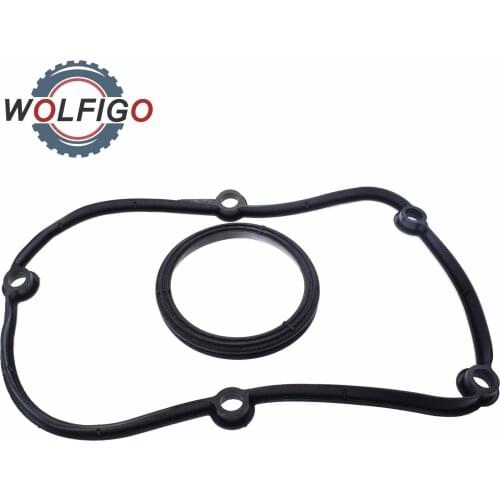 WOLFIGO Upper Timing Chain Cover Gasket & Seal For Audi A3 A4 S4 A5 Q3 Q5 VW Jetta Passat CC 1.8/2.0TFSI 06H103483C 06H103483