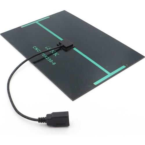 6W 6V Polycrystalline Solar Panel Charger + USB cable 30cm DIY Solar Cell Charge Battery 5V USB output Solar Panel 6VDC