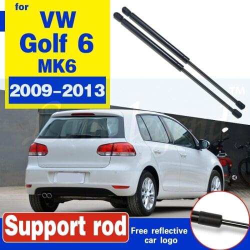 For VW Golf 6 MK6 2009-2013 1Pair Rear Trunk Tail Lift Supports Gas Strut Rod Arm Shocks Strut Bars Damper