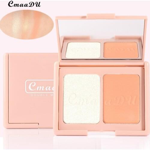 1PC Sexy Girl Highlighter Powder Glitter Palette Makeup Glow Face Shimmer Illuminator Make Up Highlight Pallete Cosmetics P02