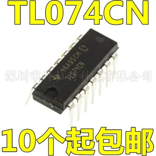 10pcs/lot TL074CN DIP14 TL074 DIP 074CN DIP new and original IC