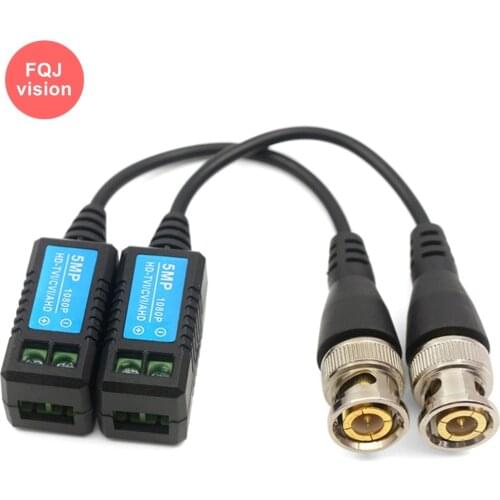 1CH 5MP AHD Camera Passive Video Balun BNC Connector Twisted Transmission Signal UTP CAT5/5E Transceiver for HD 5MP AHD Camera