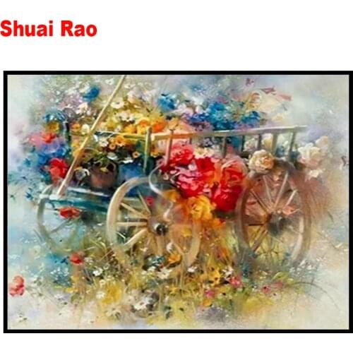 5d diy diamond painting Fantasy car diy full square round drill diamond embroidery mosaic set painting home art