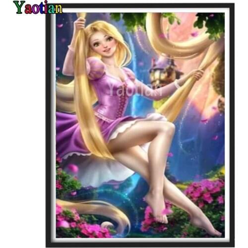 Diamond Embroidery Cartoon princess castle 5d Diy Diamond Painting Cross Stitch Full Drill Square Round Home Decor Rhinestones
