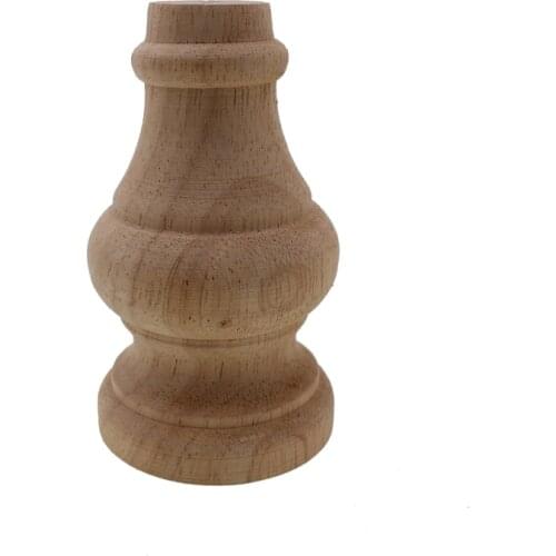 RUNBAZEF Wood Appliques Flower Carving Decals Decorative Wooden Mouldings Cabinet Furniture Architecture Decoration Home Decor