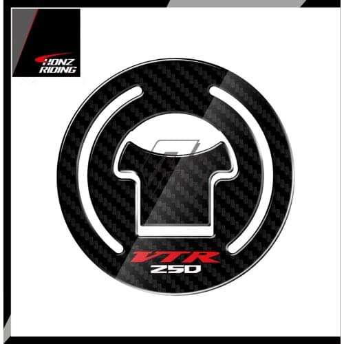 For HONDA VTR250 VTR 250 1997-2012 3D Carbon-look Motorcycle Fuel Gas Cap Protector Decals