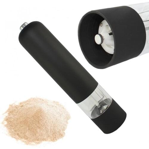 Electric Salt Pepper Mill Spice Grinder Muller Kitchen Tool with LED Light for Milling Pepper/Corn/Mustard