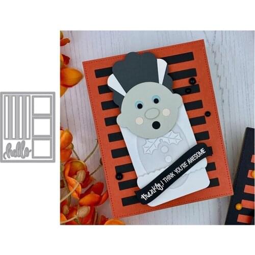 Hello Word Difform Frames Die Cuts For Card Making Frames Metal Cutting Dies Stencils New 2020 Embossed Crafts Cards