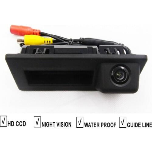 CCD Car Trunk Handle Reverse Rear View Camera For VW Volkswagen Touran 2016 Audi A4L 2017 Backup Camera Guide Line Night Vision