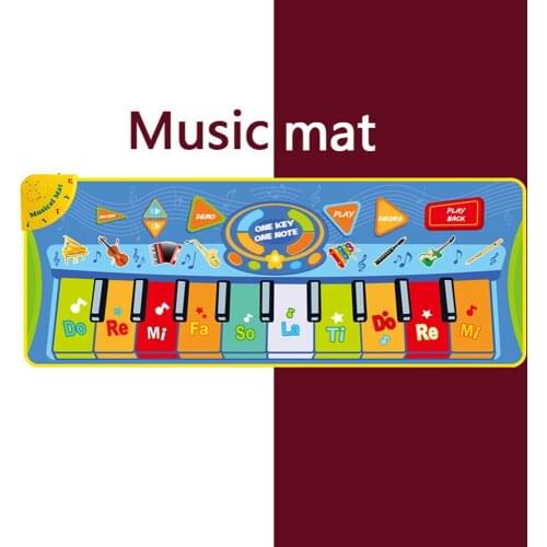 Musical Mat with Animal Voice Baby Piano Instrument Playing Game Blanket Electronic Early Educational Chirdren Toys Kids Gifts