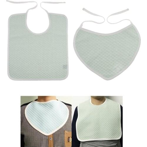 Pack Of 2 Adult Bibs Clothing Protector Senior Dinner Feeding Saliva Towels