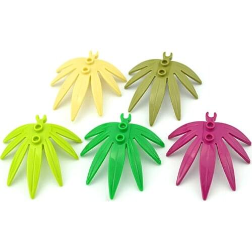 Plant Tree Grass Flower leaf Plants MOC Accessories Leaves Building Blocks Set Garden Scene DIY Bricks Assemblage Toys For Kids