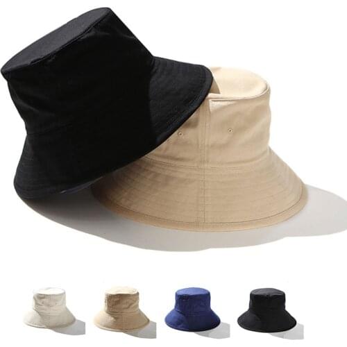 Small / Big Head Plus Size Bucket Hat Women Men Fisherman Cotton Panama Cap Large Size Sun Hats 54-56cm 56-58cm 58-60cm 60-63cm