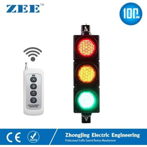 4 inch 100mm IR remote control Traffic Light Controller LED Traffic Light Simplified Traffic Controller LED Traffic Signals
