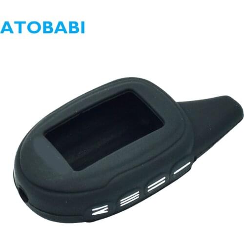 Silicone Key Cover For Scher-Khan Magicar 7 M12 M11 M9 M8 M7 Russia 2-Way Car Alarm Silica Gel LCD Remote Control Case Protector