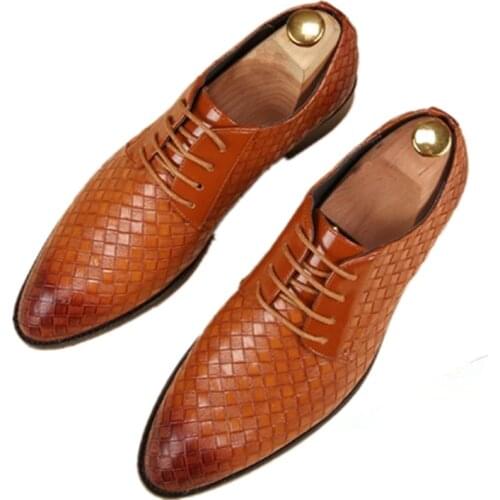 Luxury Business Oxford Leather Shoes Men Breathable Rubber Formal Dress Shoes Male Office Wedding Flats Footwear Mocassin Homme