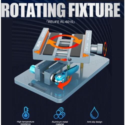 RL-601S 360° Anti-slip Rotating universal fixture Clamp Holder easy quick remove the back cover glass for Iphone SAMSUNG HUAWEI