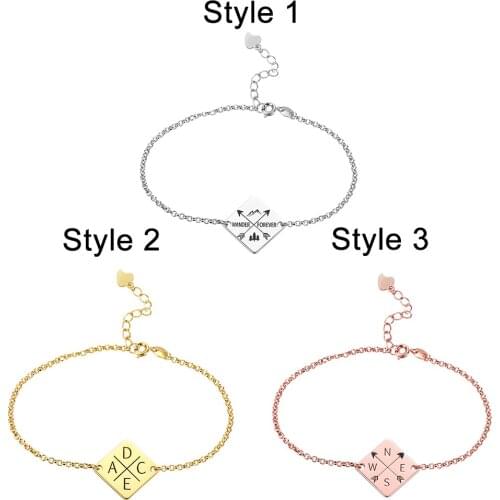 UONNEY Engraved Bracelets