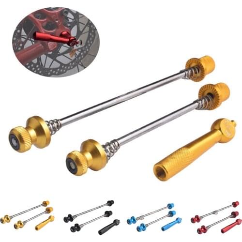 Bicycle Hub Quick Release Lever Ultralight Anti Theft Skewers MTB Bike Wheels Locking Quick Release Wrench Bike Accessories