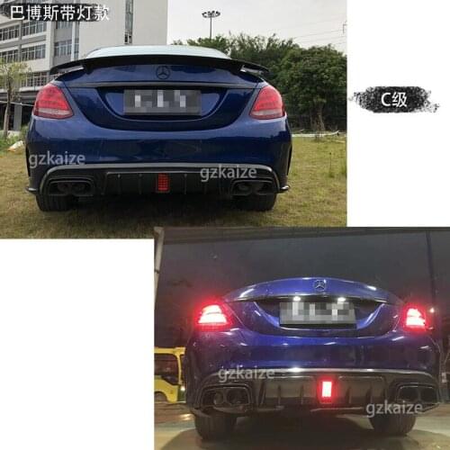 Dream2021 Fit For Benz C-class Mercedes E-class C200le300e63 Coupe Four Out Tail Amg Lip Big Surround Modified Rear Spoiler