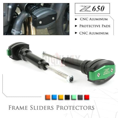 Motorcycle engine protectors frame sliders Anti Crash Pad Falling Protection For KAWASAKI Z650 Z 650 2017-2019