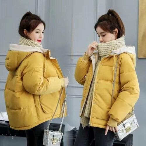 Winter Jacket Women Parkas Hooded Thick Down Cotton Padded Parka Female Jacket Short Coat Slim Warm Outwear