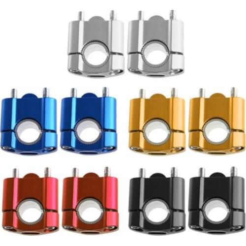 2 pieces 22mm 28mm Off Road Motorcycle Bar Clamps Raiser Handlebar Handle Bar Risers for 22MM -28MM Fat Bar Pit Dirt Moto Bike