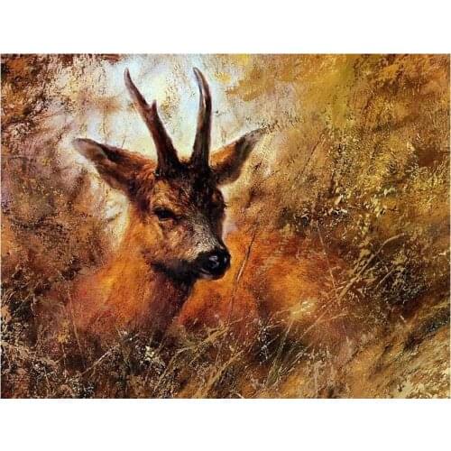 5D DIY Diamond Painting Cross Stitch Diamond Embroidery deer square rhinestones picture Mosaic animal Needlework home Decoration
