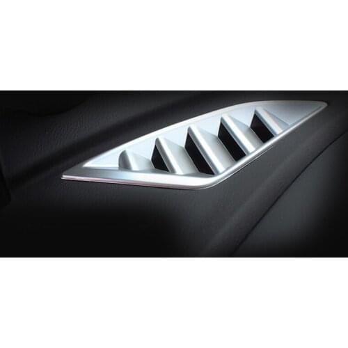 ABS Chrome For Mazda 3 Axela 2017 2018 Auto Accessories Front Dashboard Upper Air Vent Cover Trim Sticker Car Styling