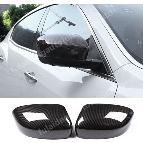 2pcs For Maserati Levante 2016-2020 ABS Carbon Fiber Door Side Rearview Mirror Cover Trim Car Accessories