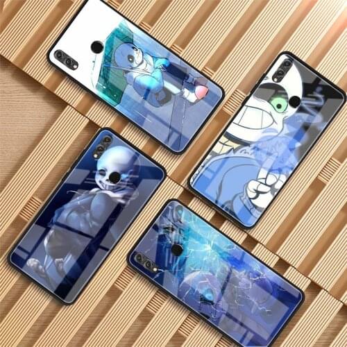 Undertale Sans Tempered Glass Phone Case For Huawei P20 P30 P40 P40 Lite Pro Psmart Mate 20 30 Cover Shell