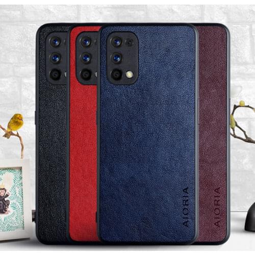 Case for Oppo Realme 7 Pro 6 Pro 5 3 Pro A53 A32 5i 6i 6S A9 A5 2020 C15 F11 Pro Luxury Classic Leather Skin Phone Cover Case