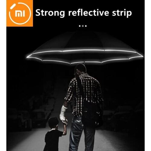 For Xiaomi Windproof Automatic Portable UV Folding Umbrella Female Male Fashion Business Umbrellas Men Sun Women Gift Parasol