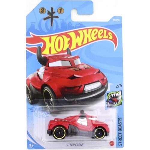 2021-91 Hot Wheels STEER CLEAR Mini Alloy Coupe 1/64 Metal Diecast Model Car Kids Toys Gift