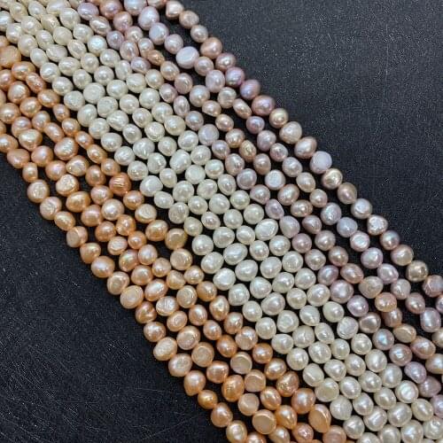 Hot Sale Irregular Shape Natural Freshwater Pearl 7-8mm DIY Handmade Wind Chime Pendant Lady Charm Jewelry Accessories