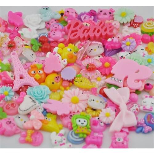 Lot 20pc Mix Assort Resin Flat Back Scrapbook Buttons Craft for DIY Craft