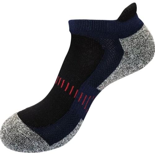 5 Pairs Winter Ankle Athletic Running Trainer Socks for Men Ladies Women Low Cut Thick Wicking Sport Cushion Tab Mens Socks