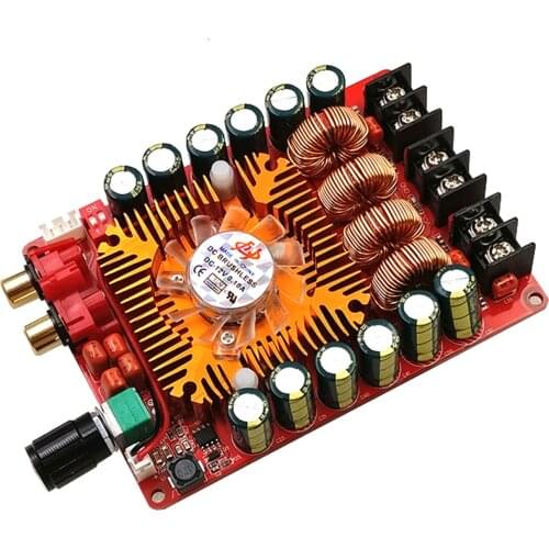 TDA7498E 2X160W Dual Channel Audio Amplifier Board, Support BTL Mode 1X220W Single Channel, DC 24V Digital Stereo Power Amp