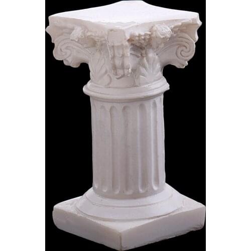 Resin Roman Column Marbel Pillar Model Statue for Sandplay Sand Table Game Kits 1.37 x 1.37 x 2.63inch